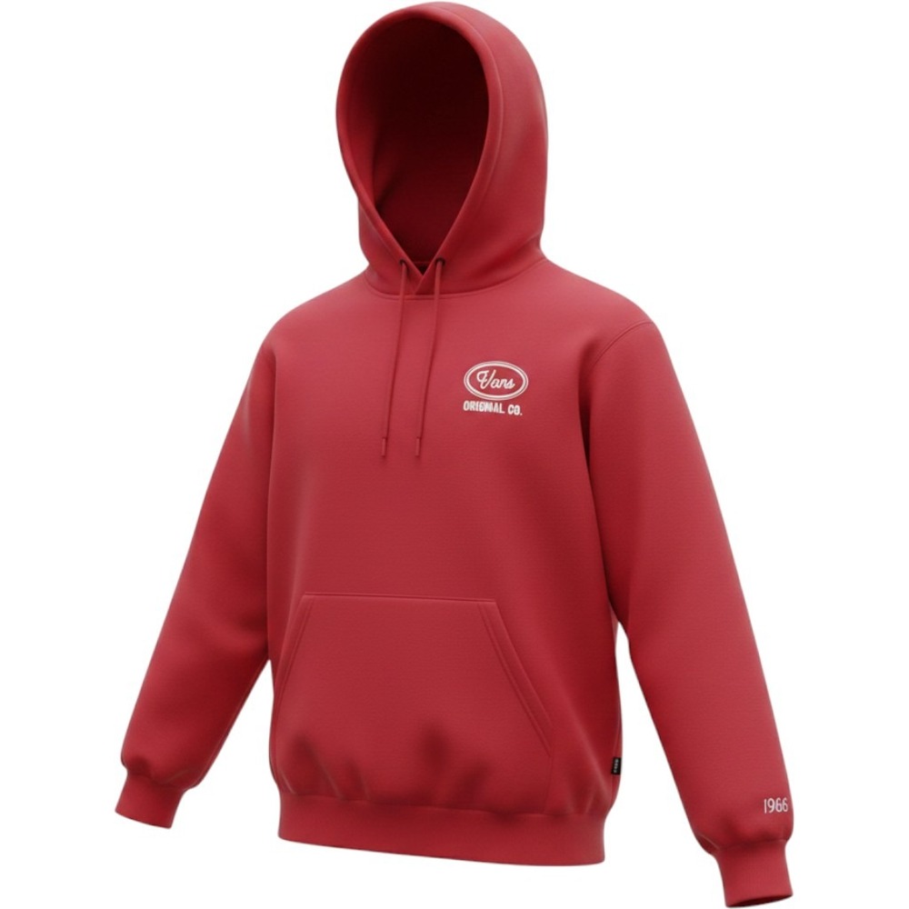 Vans Original Co Automobile Parts Services Red Hoodie Mens Medium 1966 Graphic